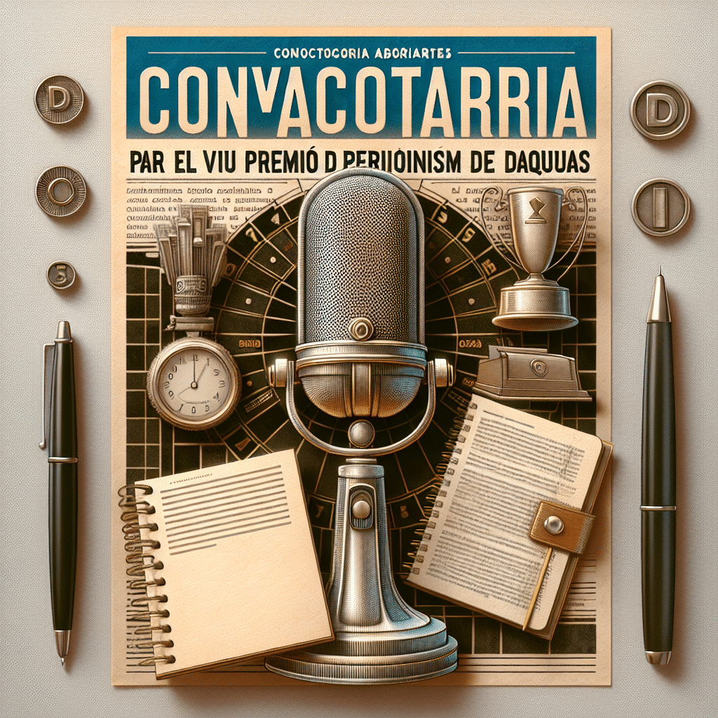 Convocatoria Abierta para el VII Premio de Periodismo de DAQUAS