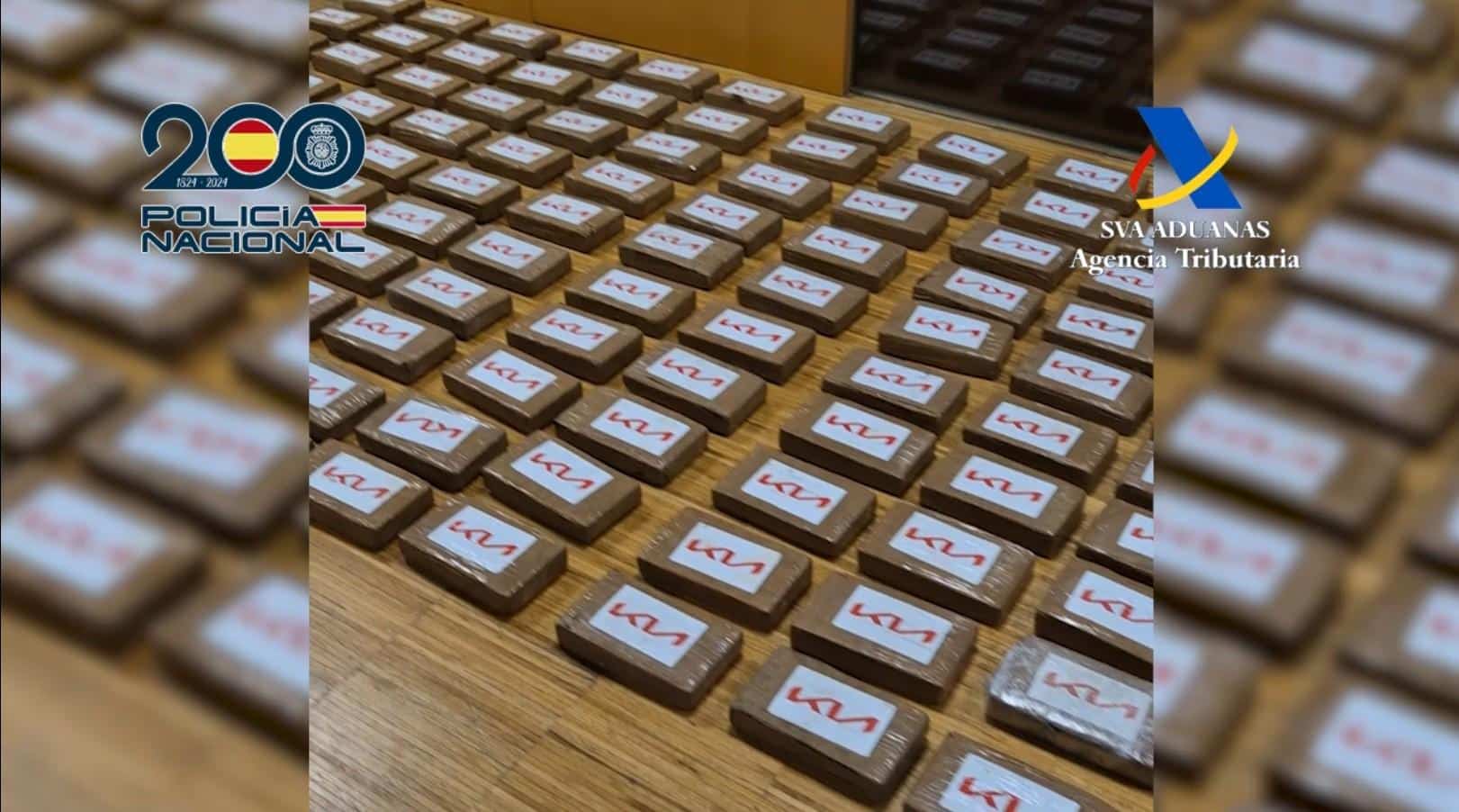 Detenida en Vigo una operación conjunta entre la Policía Nacional y la Agencia Tributaria con la incautación de 200 kilos de cocaína ocultos en un contenedor desde Latinoamérica mediante el método del gancho ciego