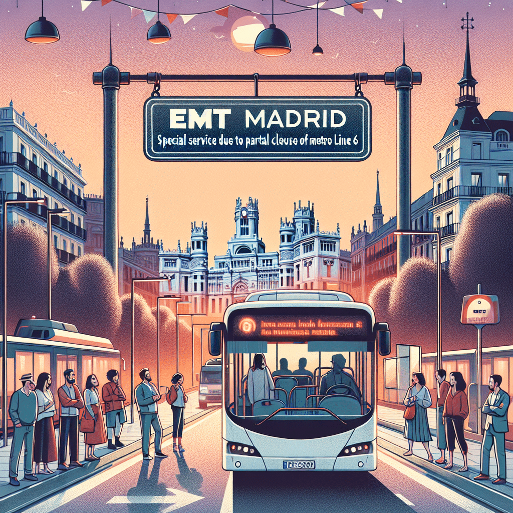 EMT Madrid Lanza Servicio Especial por Cierre Parcial de la Línea 6 de Metro