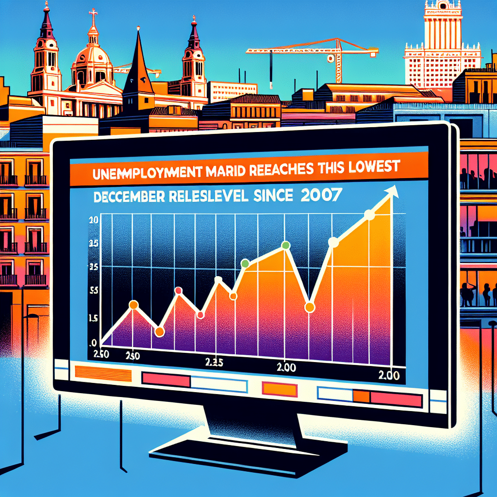 El Desempleo en Madrid Alcanza en Diciembre su Nivel Más Bajo para ese Mes desde 2007
