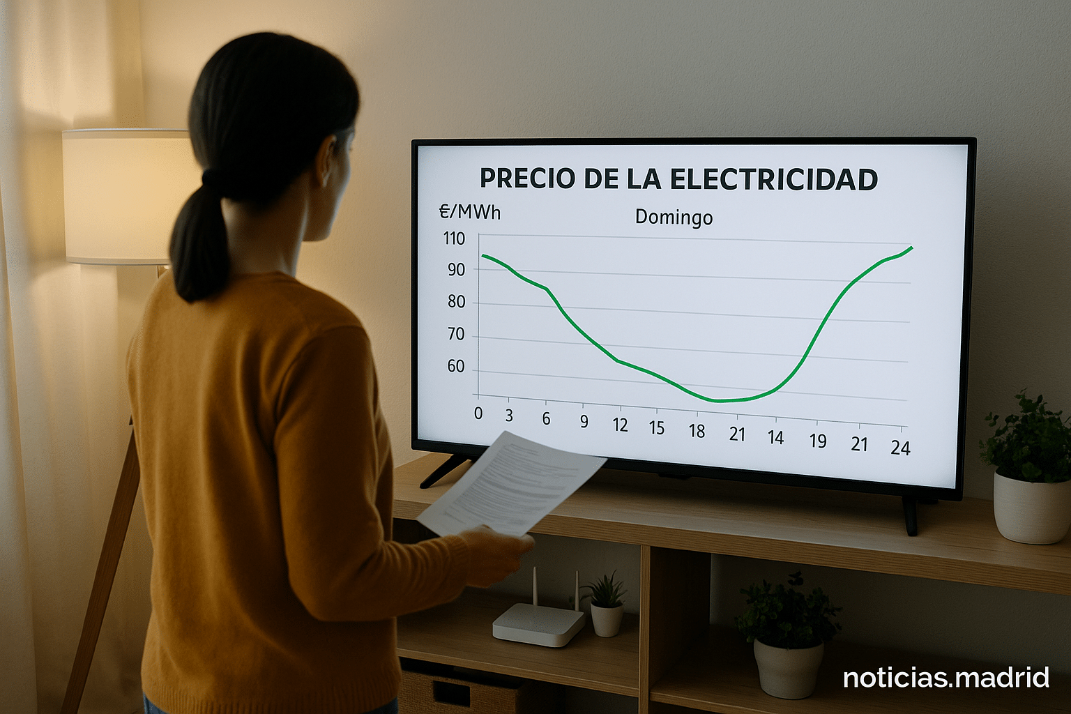 El coste de la electricidad en España para este domingo: tendencias y previsiones