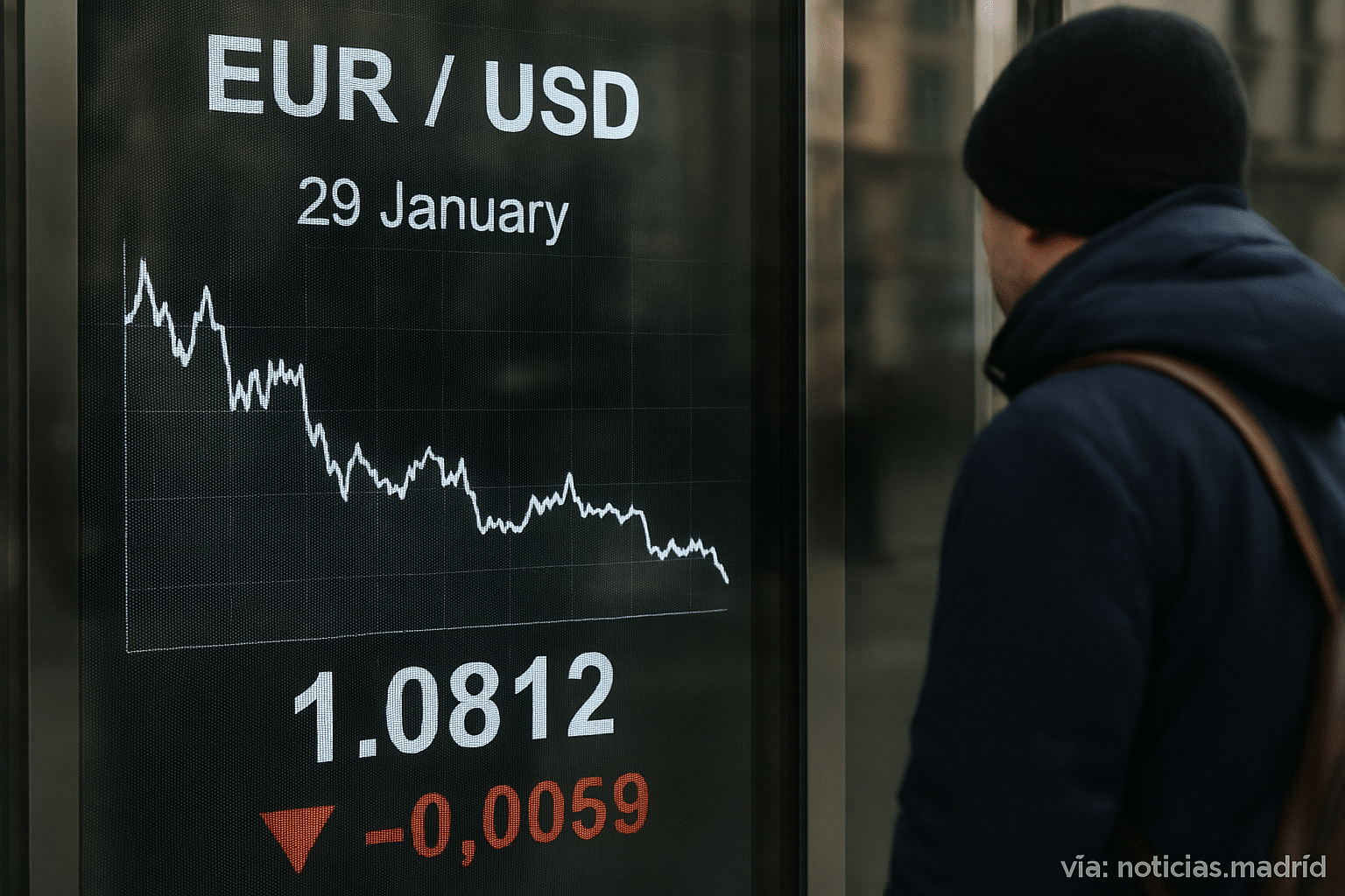 El estado del euro frente al dólar el 29 de enero