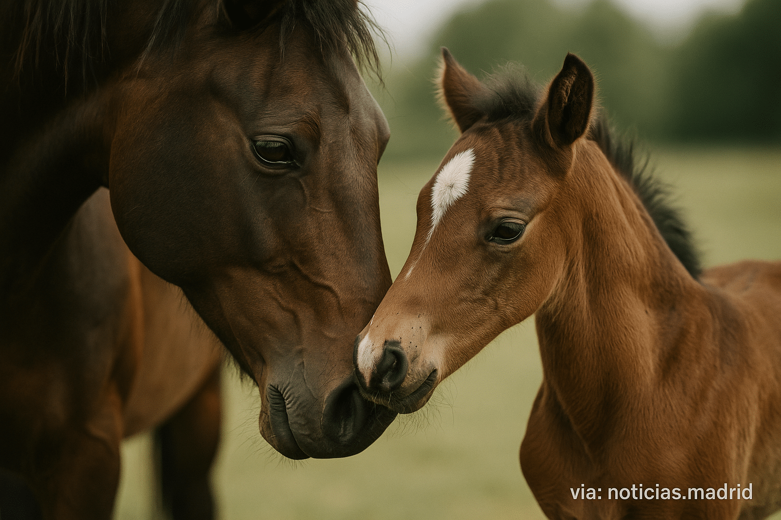 El impacto profundo del amor materno en la estructura cerebral de los caballos