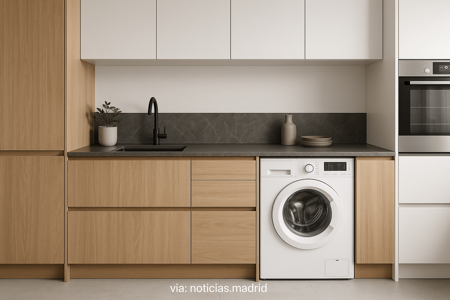 Elegancia y funcionalidad: fusionando la lavadora en el diseño de tu cocina