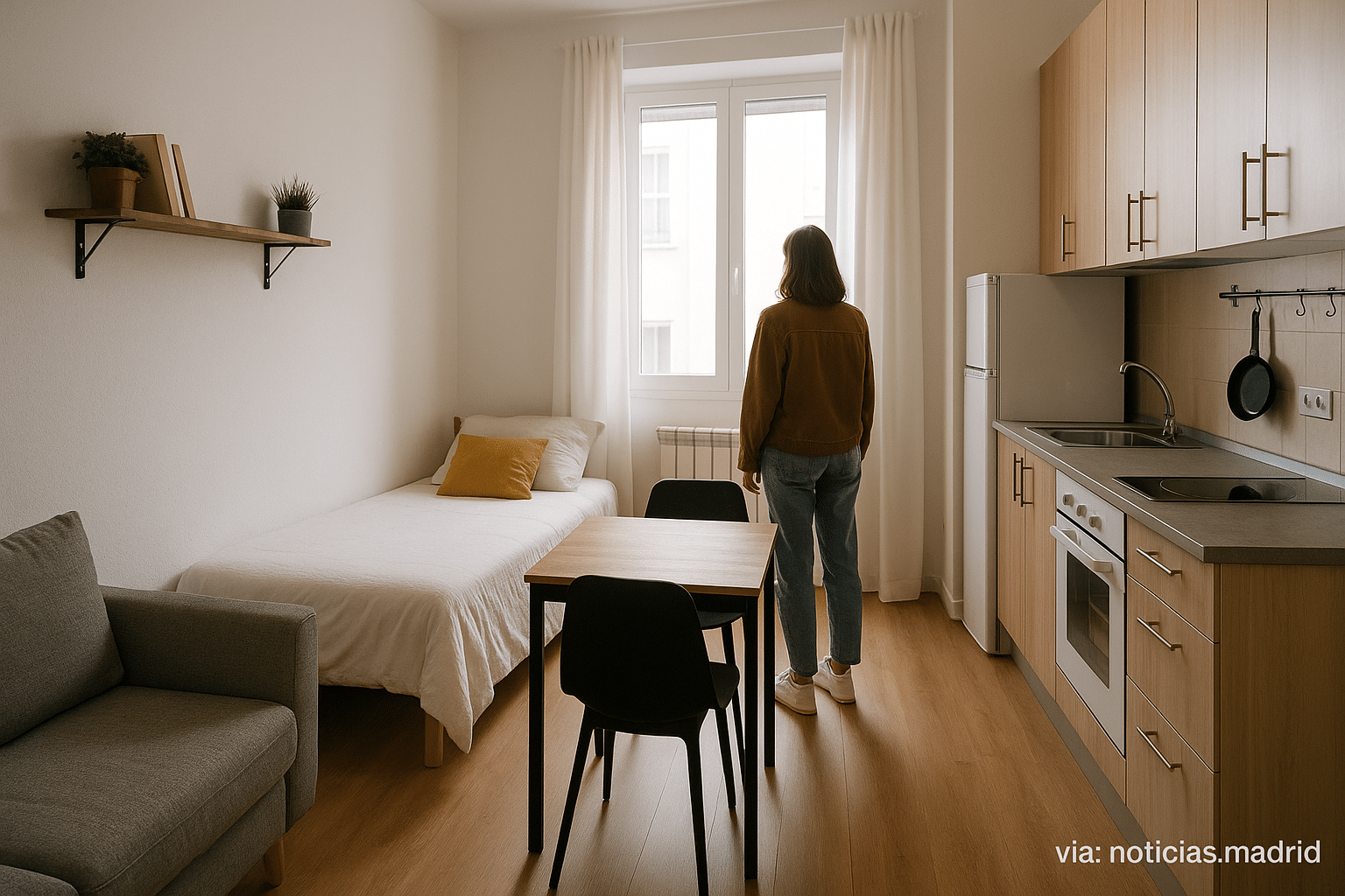 Encantador estudio de 17 m² en el vibrante barrio de Malasaña por 700€/mes