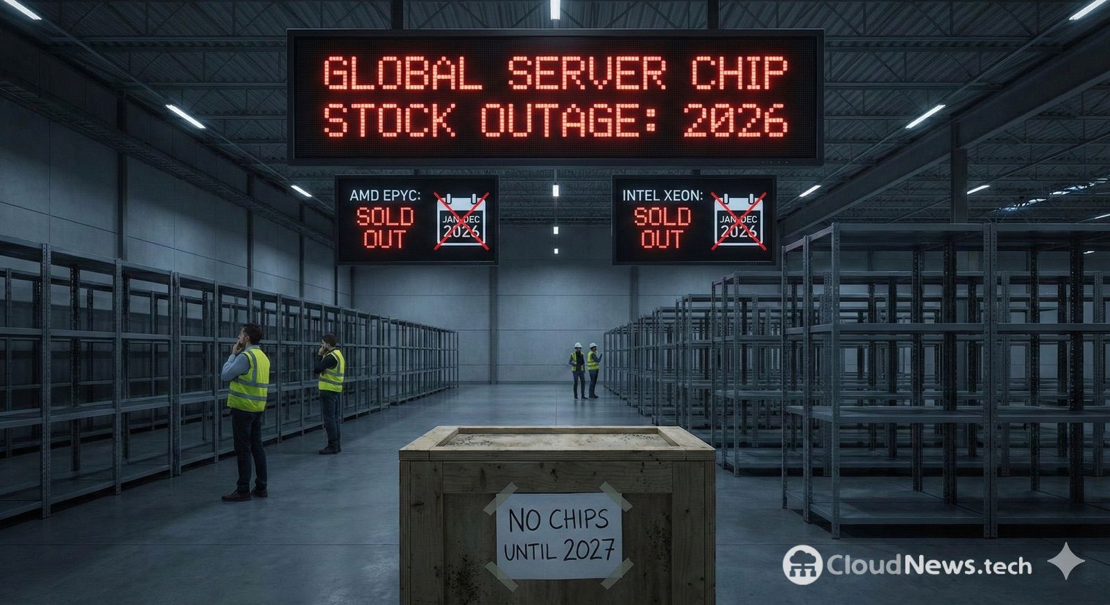 Escasez de CPUs de Servidor: AMD e Intel Sin Stock para 2026 Mientras Hyperscalers Elevan Precios