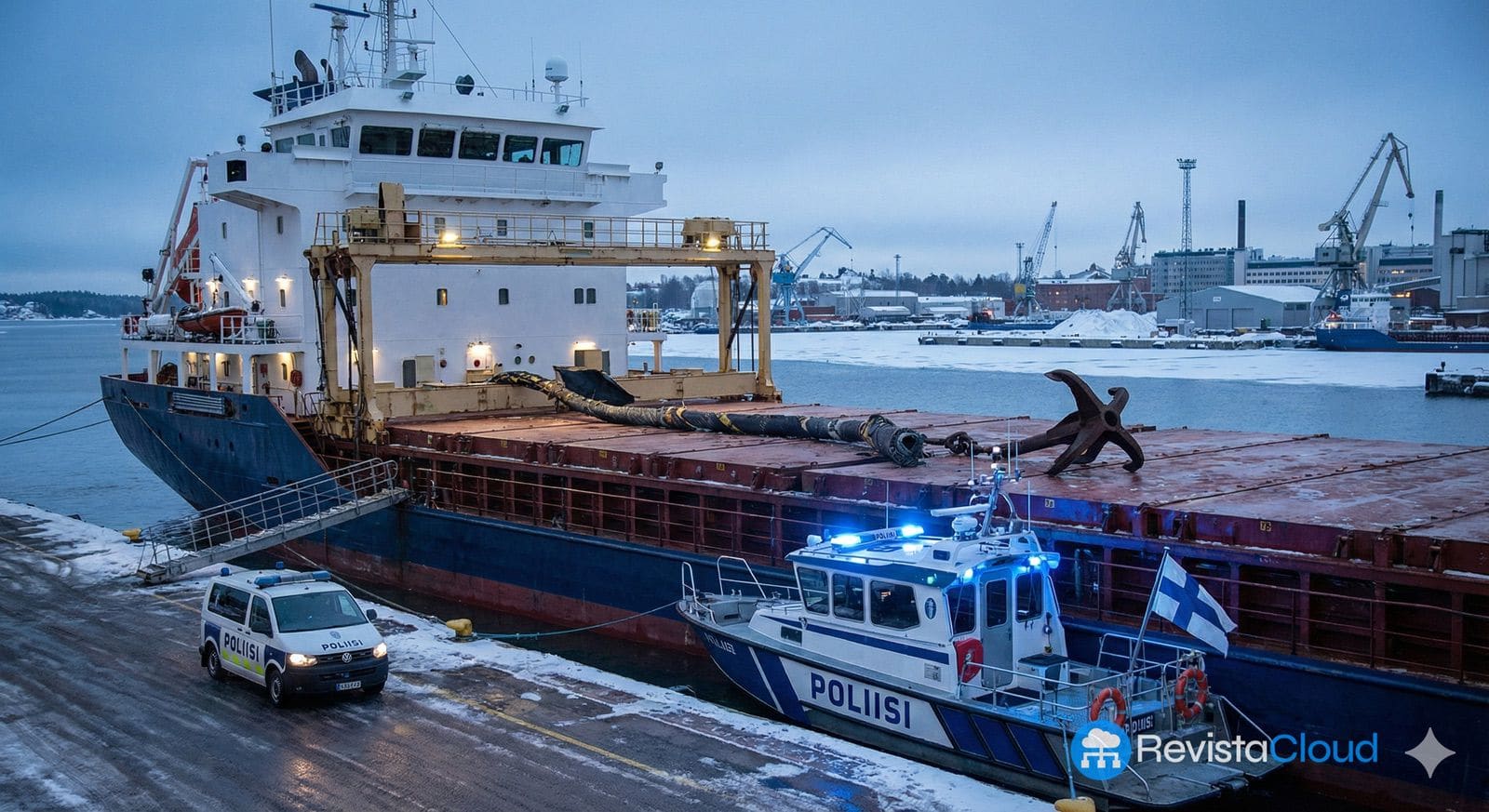 Finlandia Arresta a Tripulantes de Carguero por Daños a Crucial Cable Submarino
