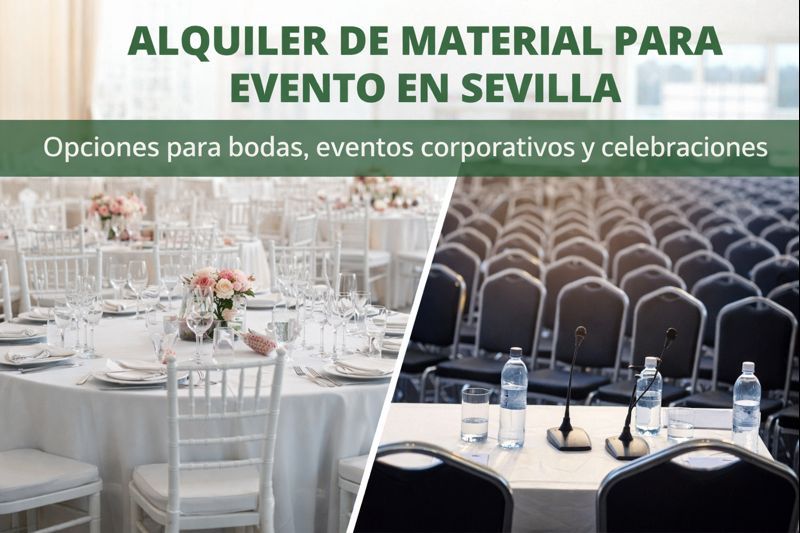 Guía Definitiva para el Alquiler de Material para Eventos en Sevilla: Opciones y Consejos para Elegir lo Mejor