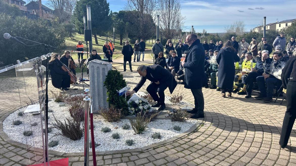 Homenaje de la Comunidad de Madrid a Bombero Caído en Servicio en Alcorcón