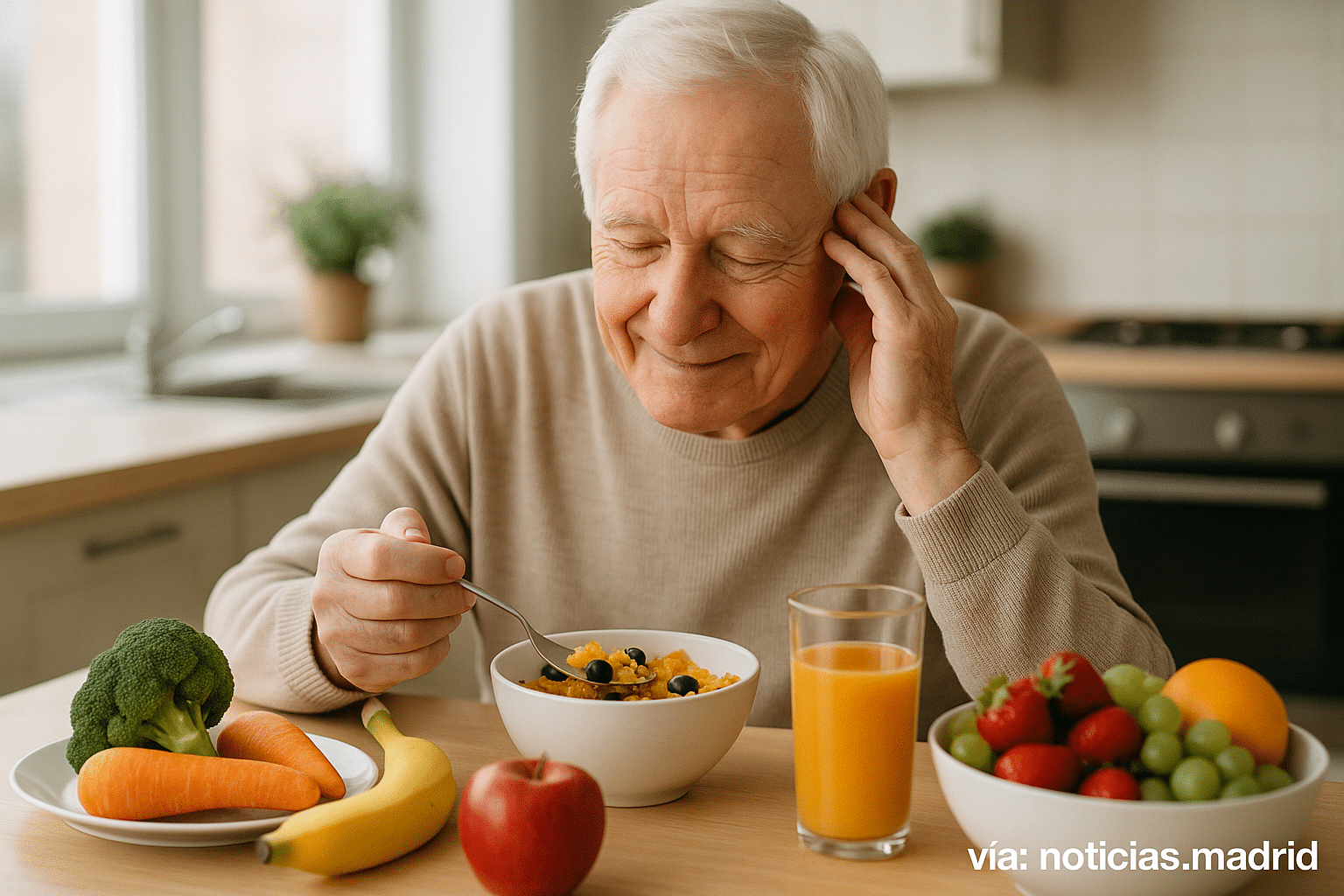 Impacto positivo de una dieta rica en fibra y vitaminas en la memoria de los adultos mayores