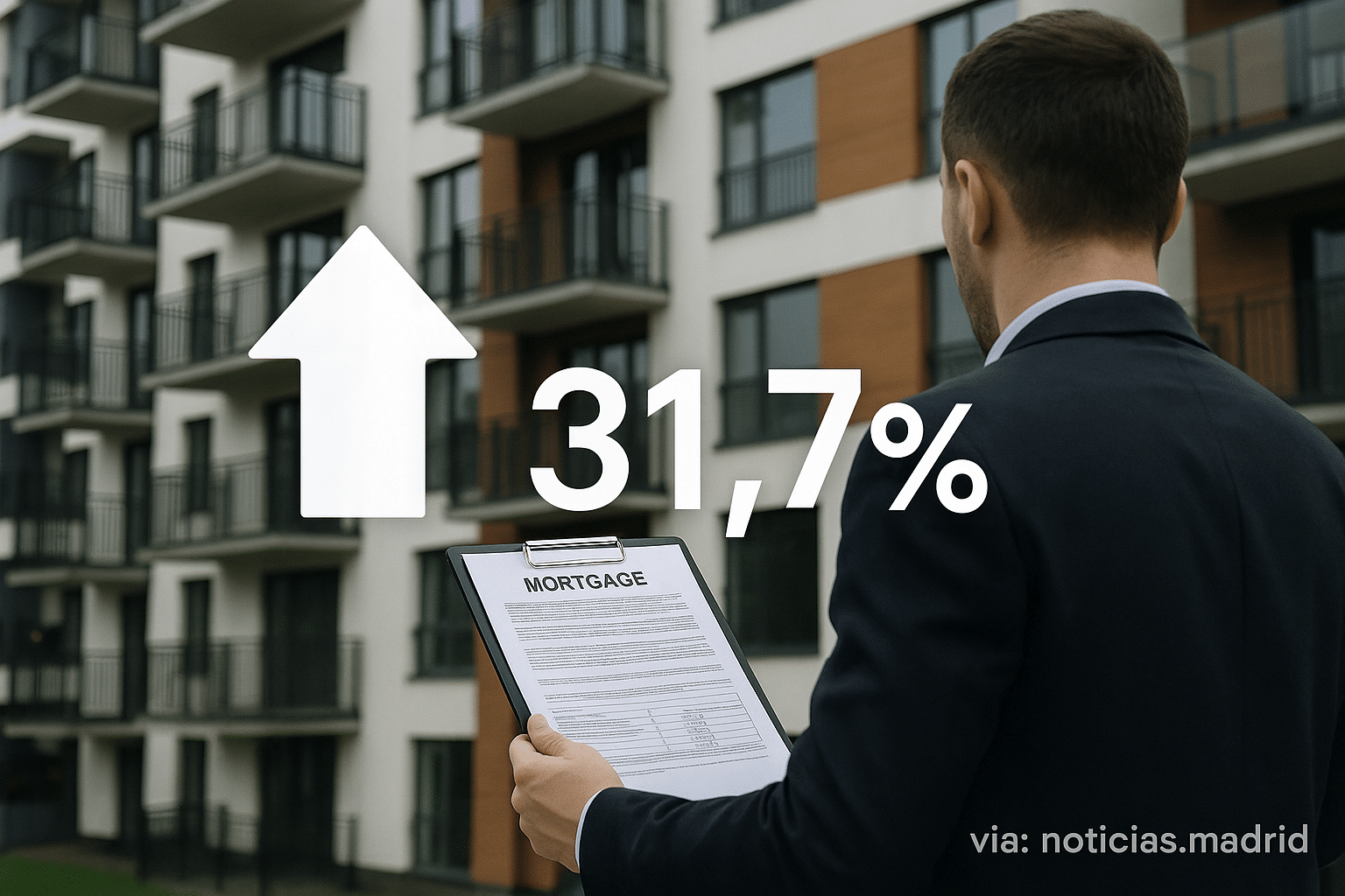 Incremento récord en las hipotecas en junio: un 31,7% interanual y el importe medio alcanza los 168.000 euros