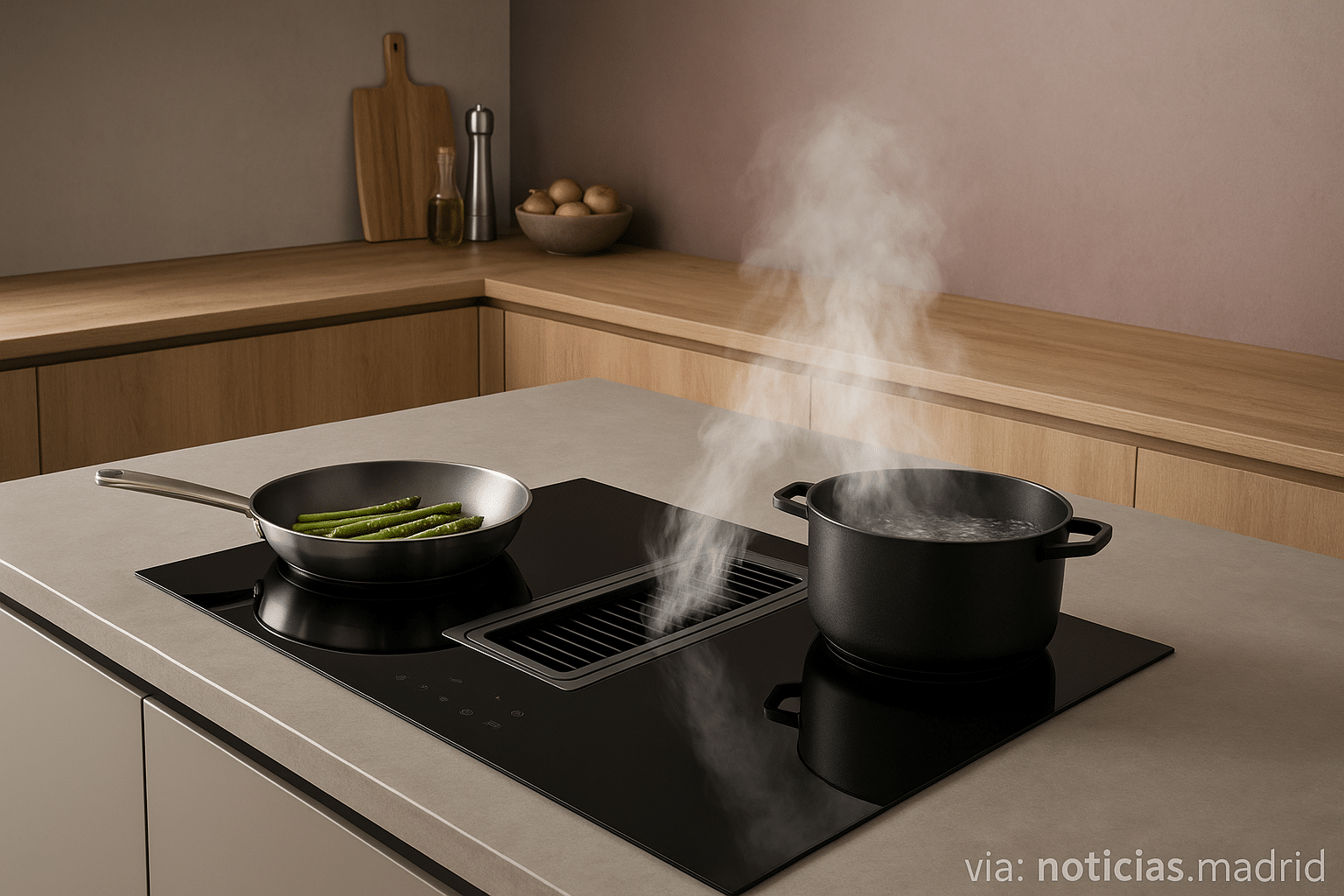 Innovación en Cocina: La Campana Extractora Integrada en la Placa para un Diseño Sin Igual
