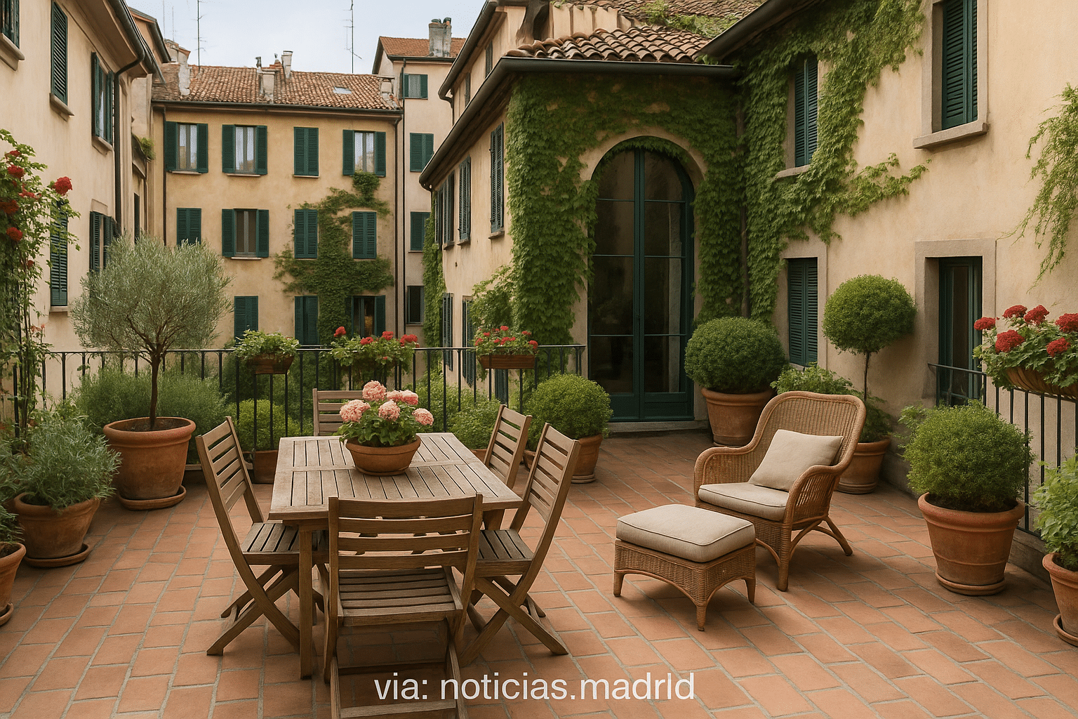 Inspiración en Diseño: Ideas para Decorar Terrazas al Estilo Italiano en Milán