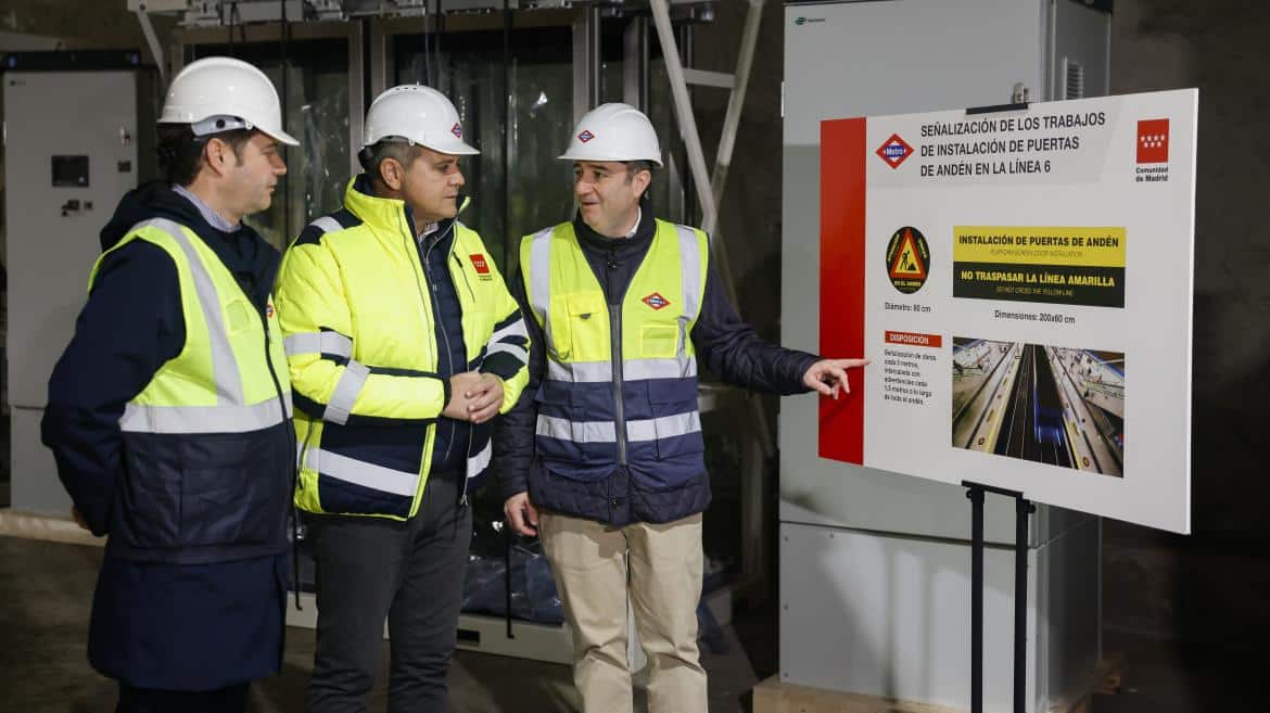 Instalación de Puertas Automáticas en Línea 6 de Metro Madrid Inicia en Legazpi