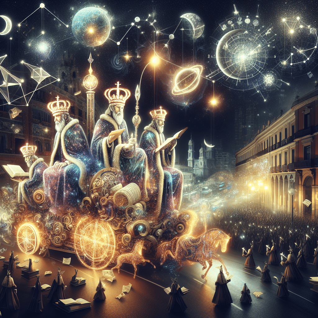 La Cabalgata de los Reyes Magos en Madrid celebra el conocimiento y el saber compartido.
