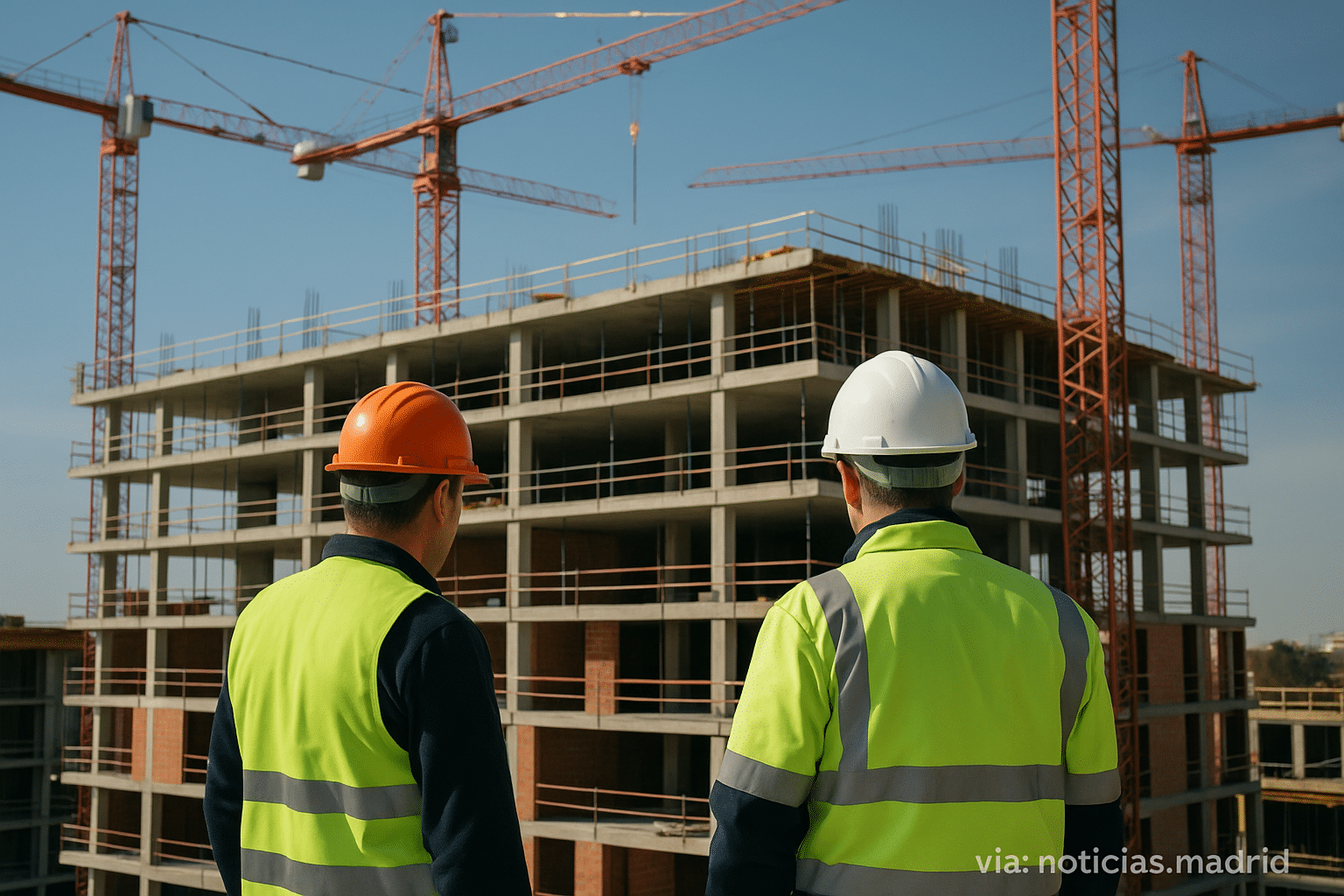 La actividad constructora alcanza los 1,5 millones de ocupados por primera vez en 15 años