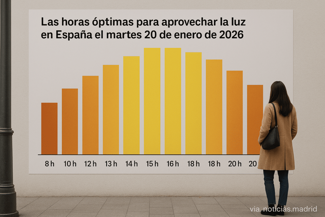 Las horas óptimas para aprovechar la luz en España el martes 20 de ...