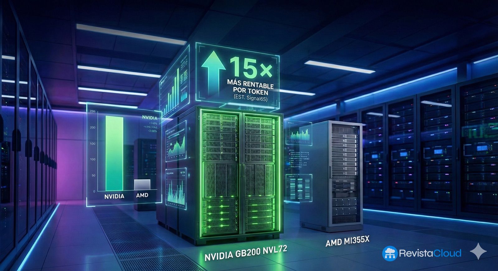 NVIDIA Lidera con Cifras Impresionantes: Signal65 Revela que el GB200 NVL72 Supera por 15 Veces la Rentabilidad por Token del AMD MI355X en la Era MoE