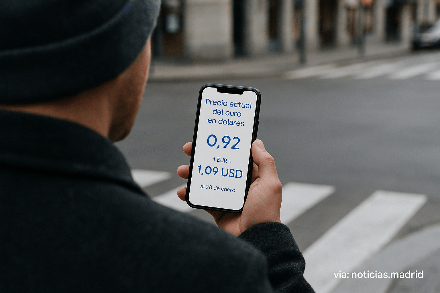 Precio actual del euro en dólares al 28 de enero