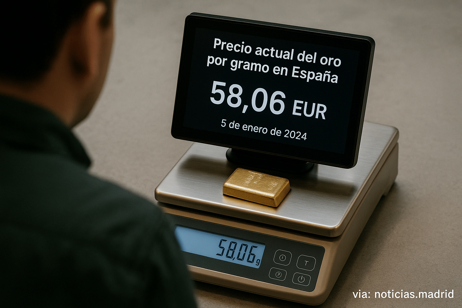 Precio actual del oro por gramo en España este 5 de enero de 2024