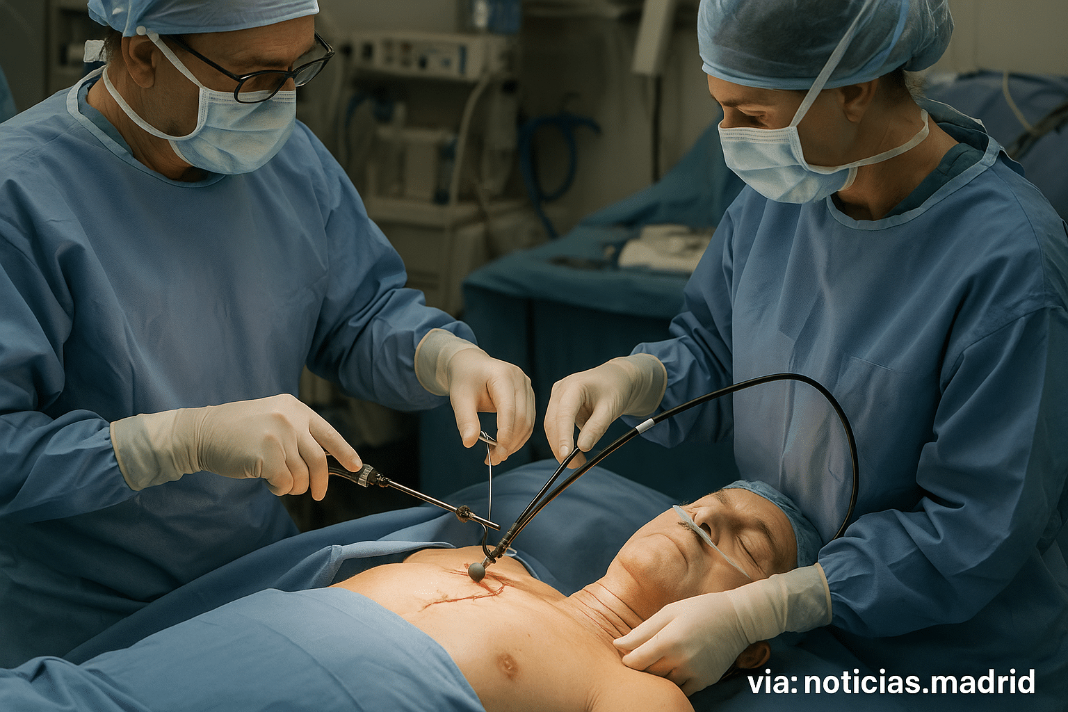 Primera operación de bypass coronario mínimamente invasivo sin apertura del tórax logra éxito total