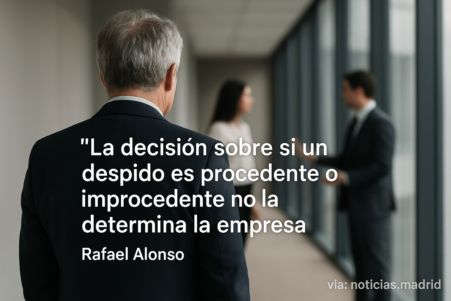 Rafael Alonso: La decisión sobre si un despido es procedente o improcedente no la determina la empresa