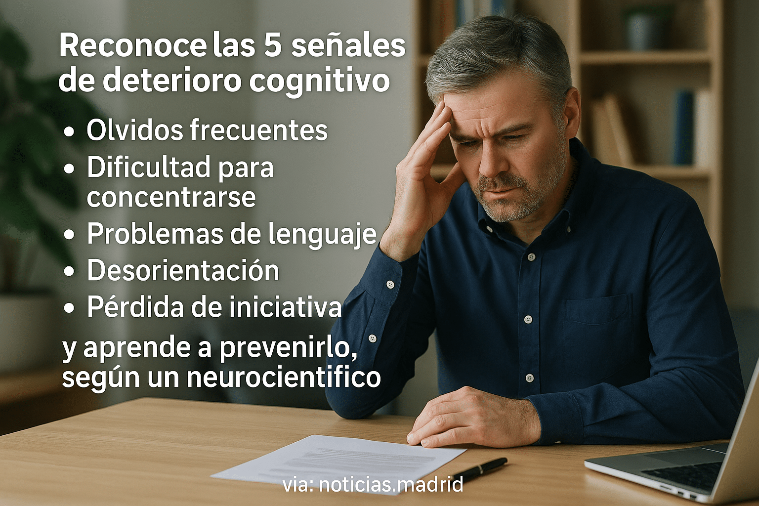 Reconoce las 5 señales de deterioro cognitivo y aprende a prevenirlo, según un neurocientífico