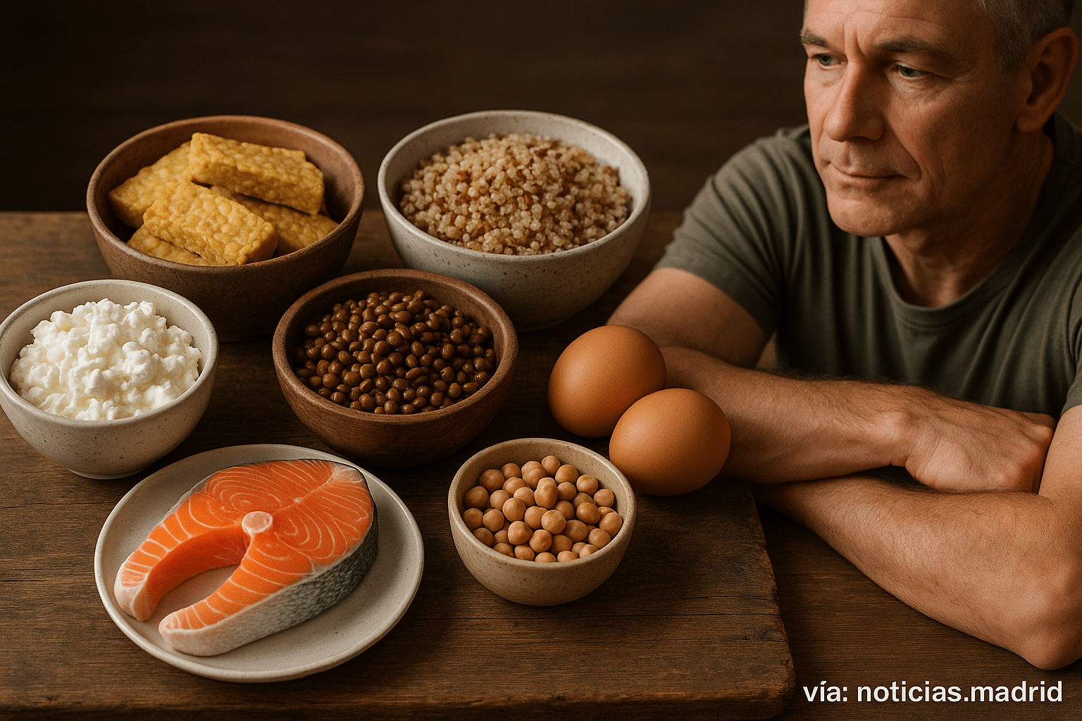 Seis alimentos altamente proteicos para apoyar la salud masculina después de los 50