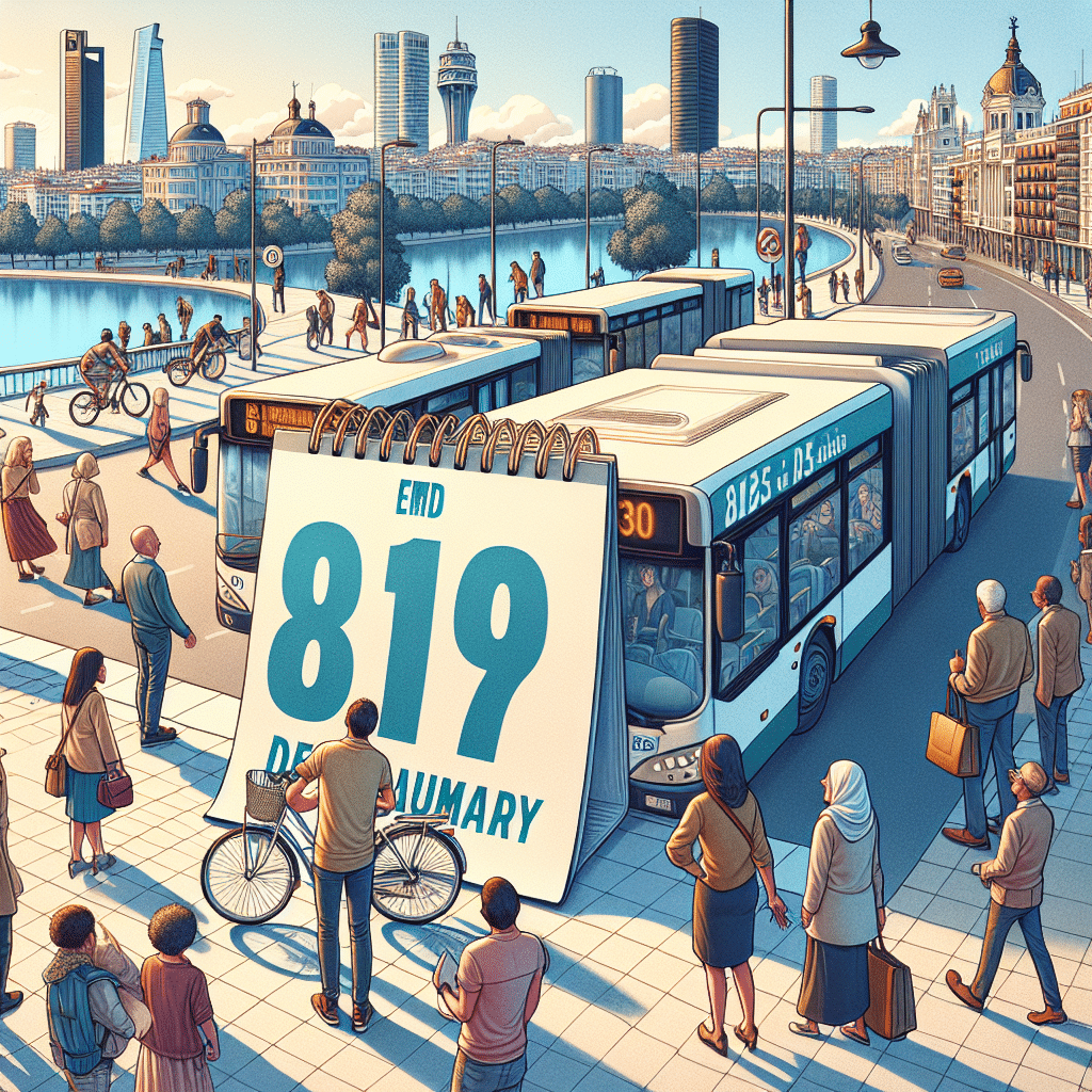 Transporte Público Gratuito en Madrid: Disfruta de EMT y BiciMAD sin Coste el 8 y 9 de Enero