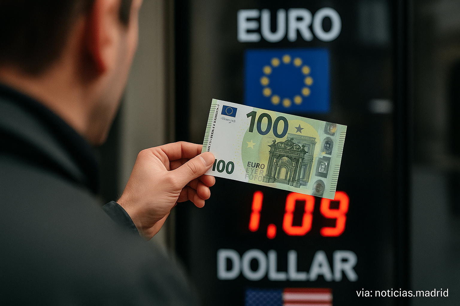 Valor del euro frente al dólar este 16 de enero