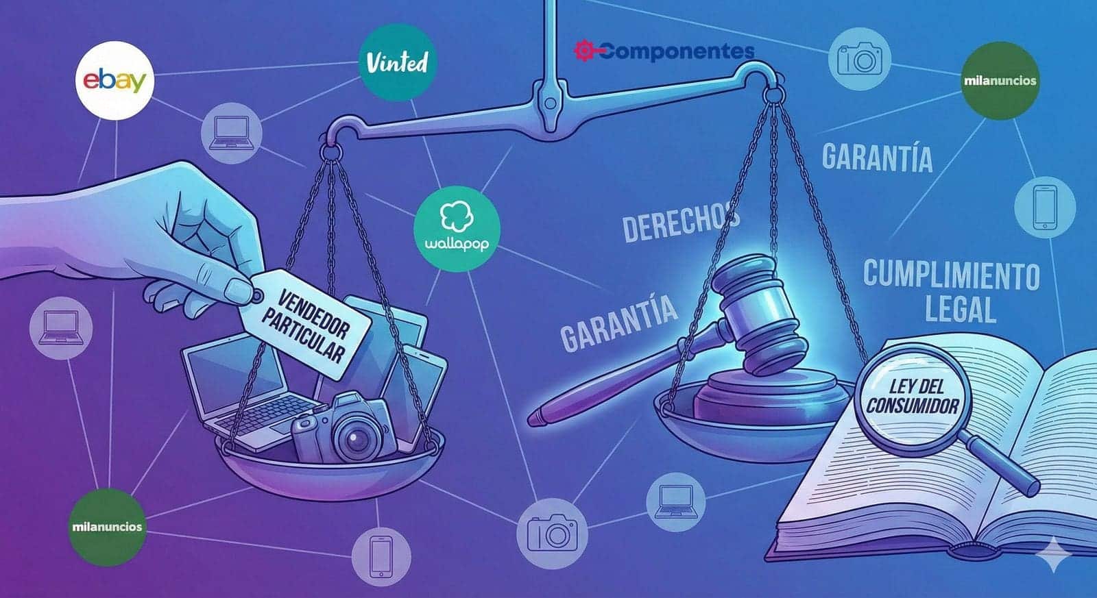 Comprar tecnología de segunda mano en Wallapop o Vinted: qué “garantía” existe cuando el vendedor es un particular
