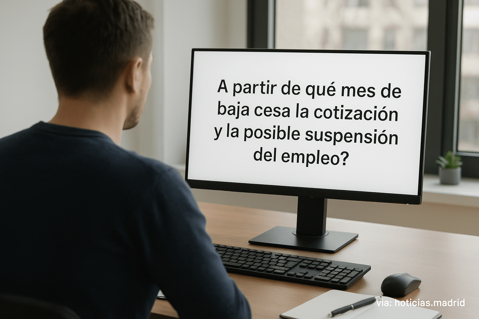 ¿A partir de qué mes de baja cesa la cotización y la posible suspensión del empleo?