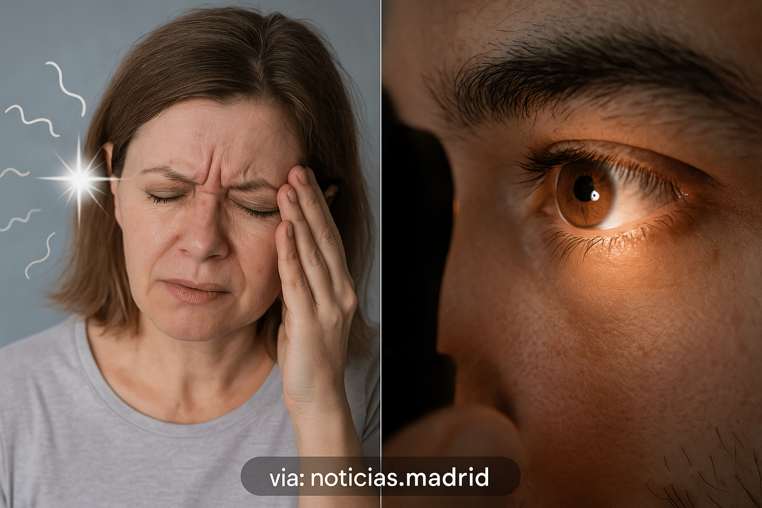 ¿Cómo distinguir entre destellos en la vista causados por migrañas y problemas oculares?