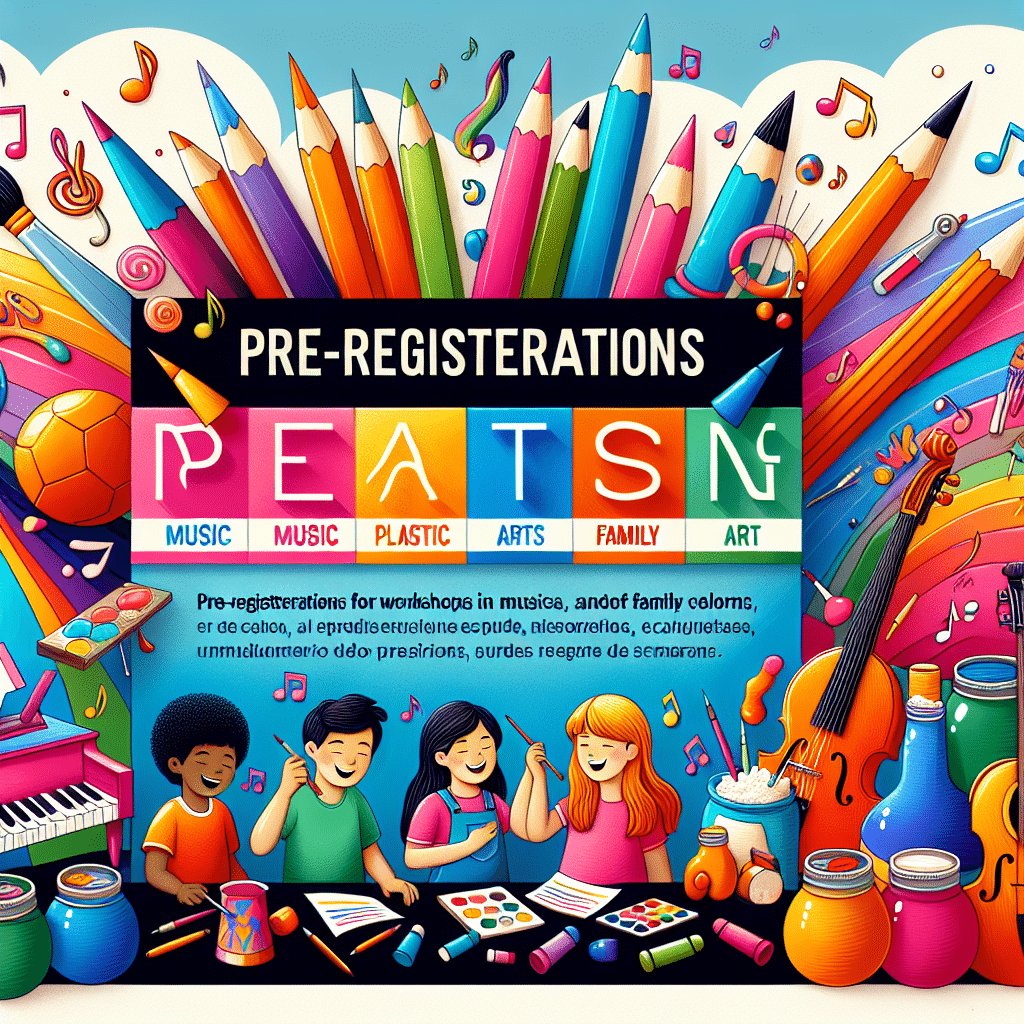 Abiertas las preinscripciones para los Talleres de Música, Artes Plásticas y Arte en Familia de Educar Creando