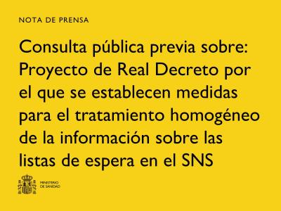 Actualizaciones y Comunicados del Ministerio de Sanidad