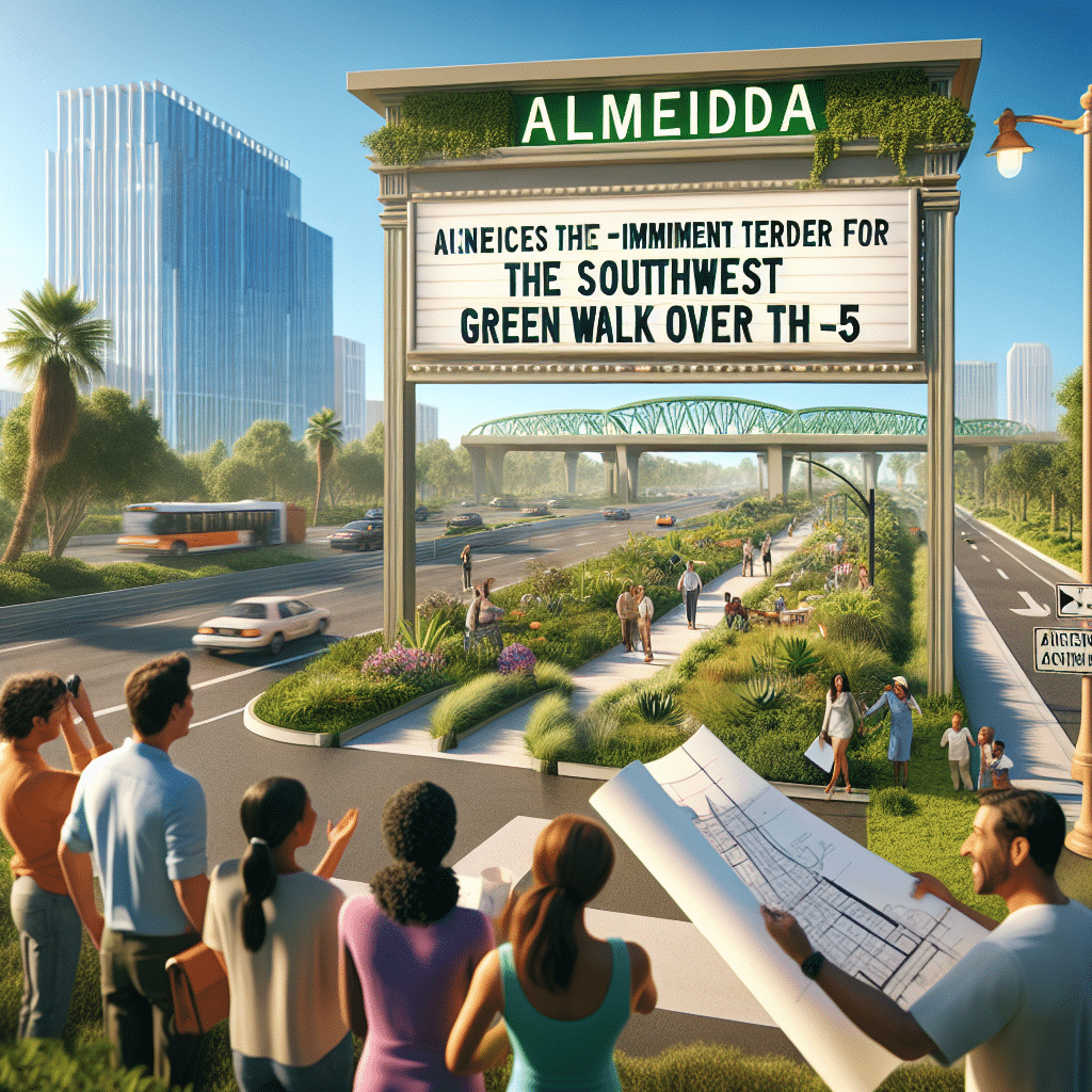 Almeida anuncia la inminente licitación de las obras para el bulevar del Paseo Verde del Suroeste sobre la A-5