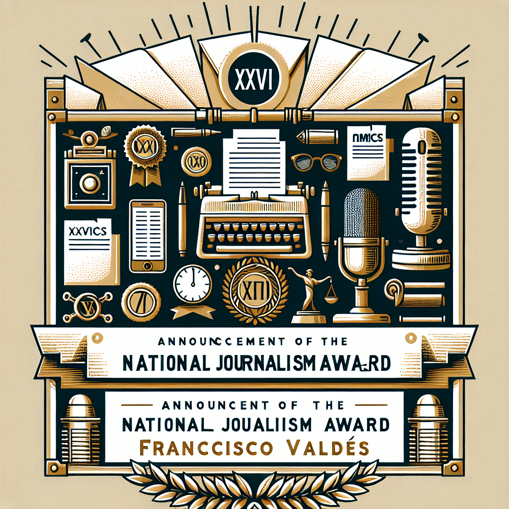 Anuncian la XXVII Edición del Premio Nacional de Periodismo Francisco Valdés