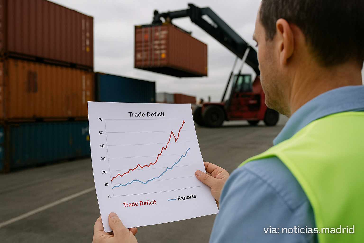 Aumento del 41,7% en el déficit comercial en 2025 a pesar de registrar el segundo mejor dato histórico en exportaciones