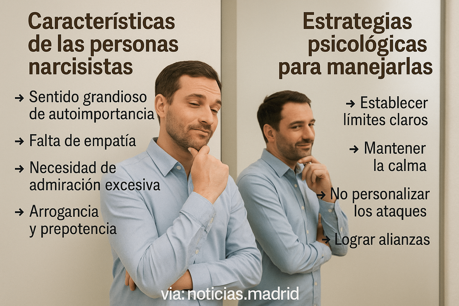 El narcisismo es un rasgo