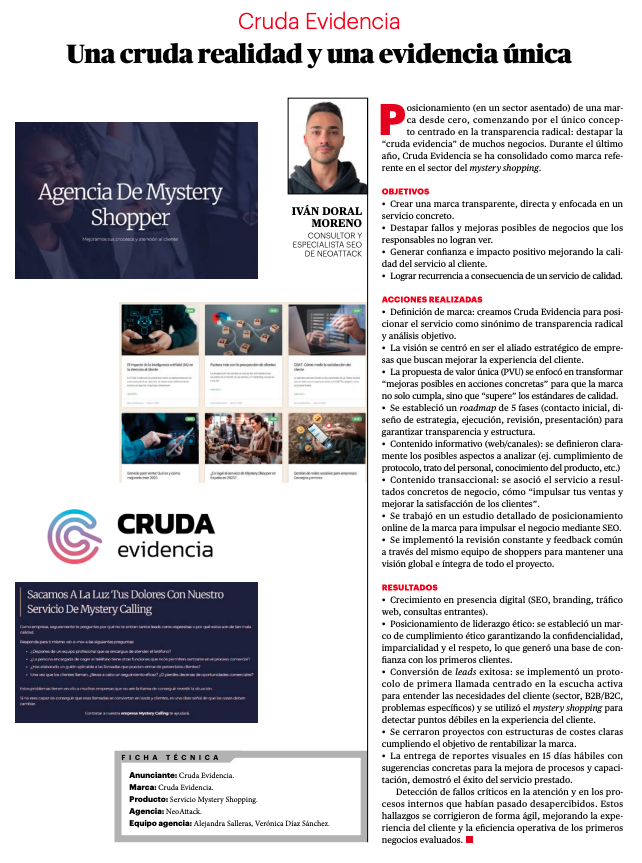 Cruda Evidencia y NeoAttack Compiten Cabeza a Cabeza por el Premio ‘Top Posicionamiento’ en los IPMARK