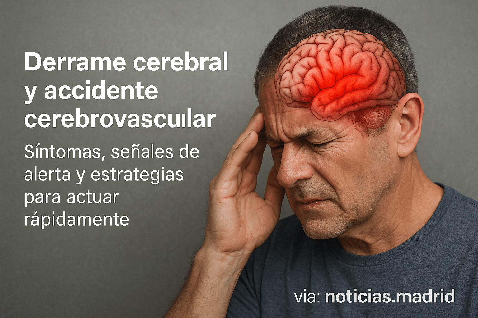 Derrame cerebral y accidente cerebrovascular: síntomas, señales de alerta y estrategias para actuar rápidamente