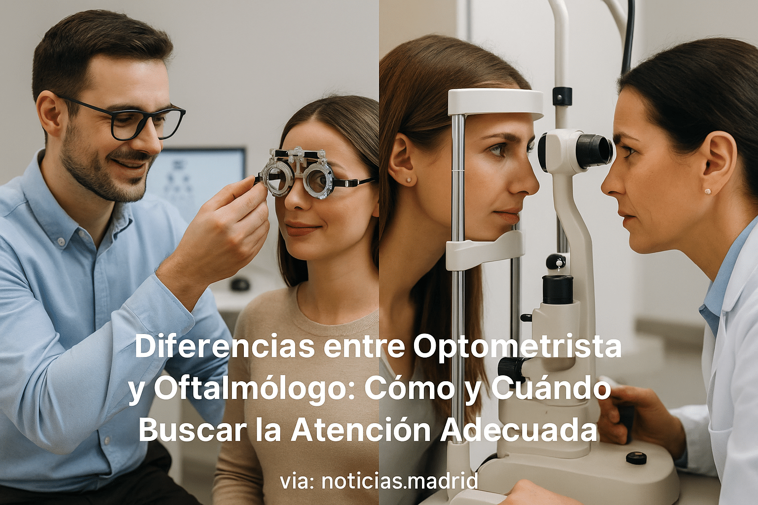 Diferencias entre Optometrista y Oftalmólogo: Cómo y Cuándo Buscar la Atención Adecuada