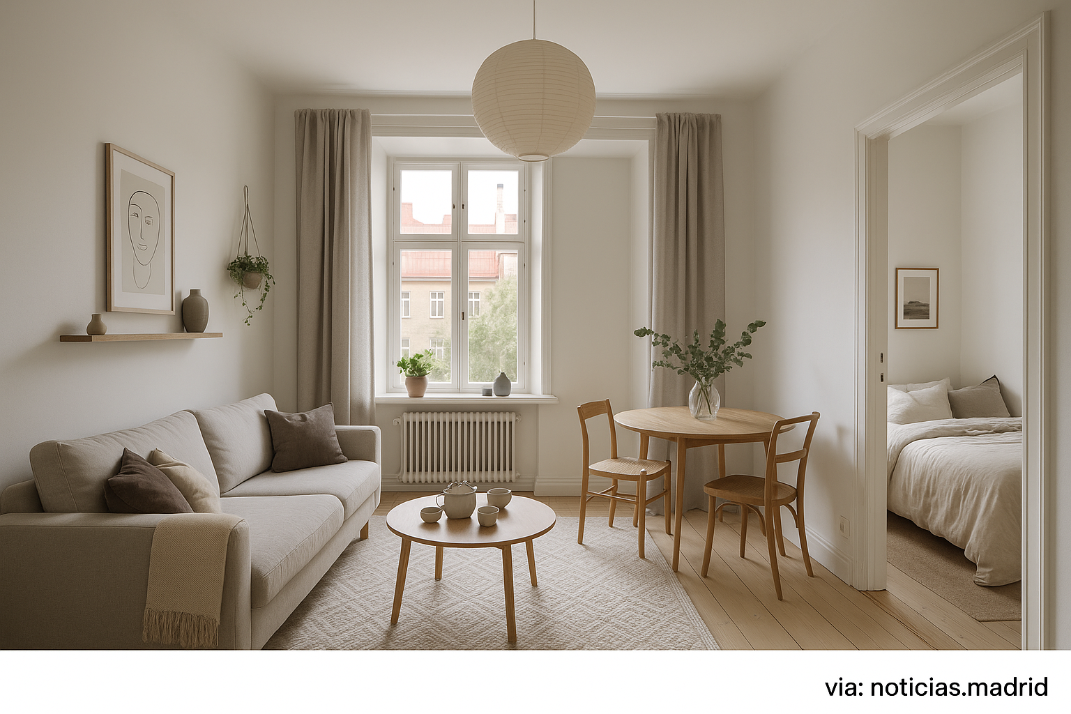 Estilo Escandinavo en 35 m²: Ideas Creativas para Transformar tu Estudio en Gotemburgo