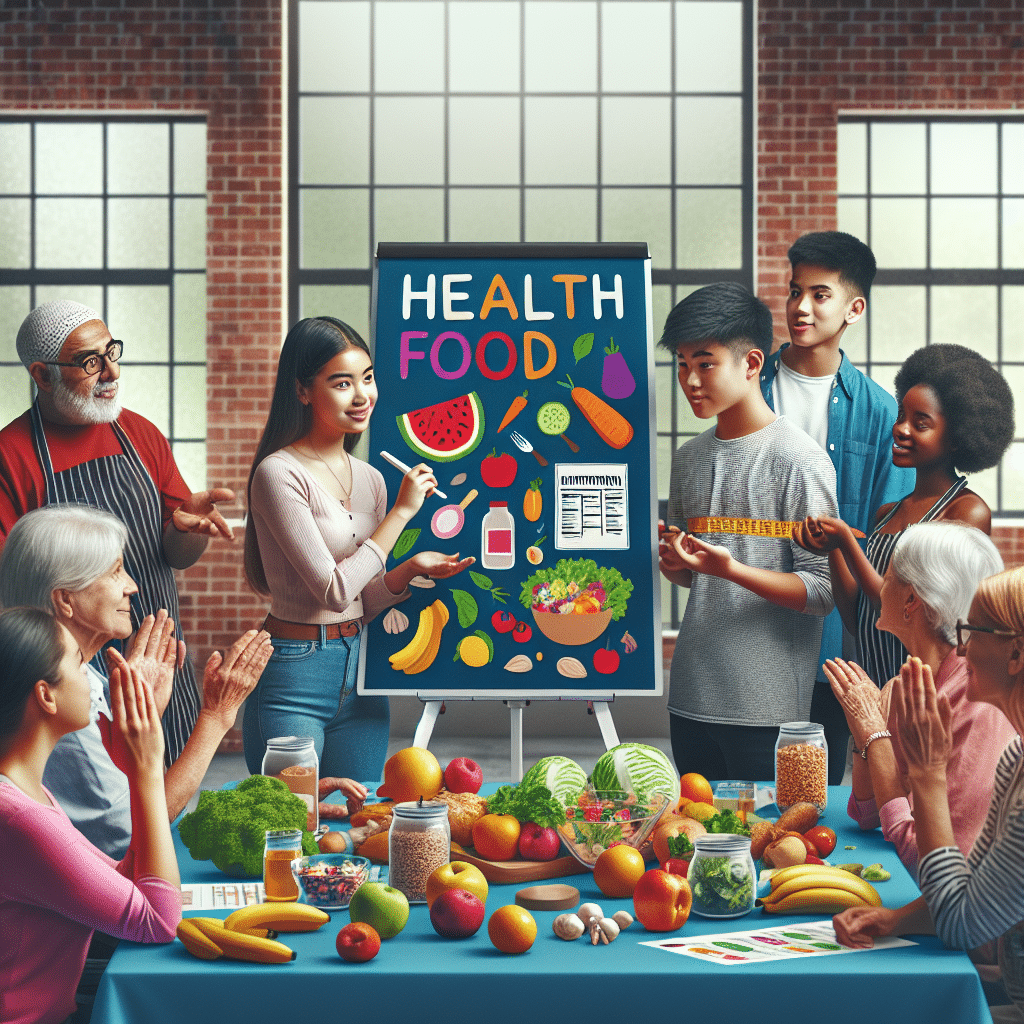 Estudiantes promueven hábitos alimenticios saludables con sesiones prácticas para la comunidad