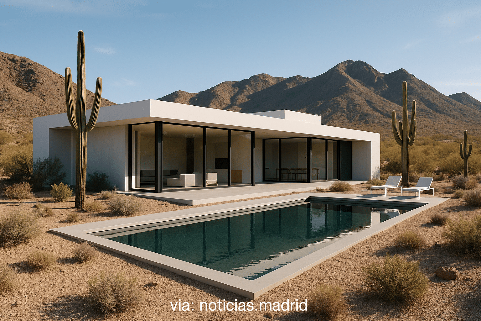 Hunter House: La impresionante villa minimalista en el desierto de Arizona