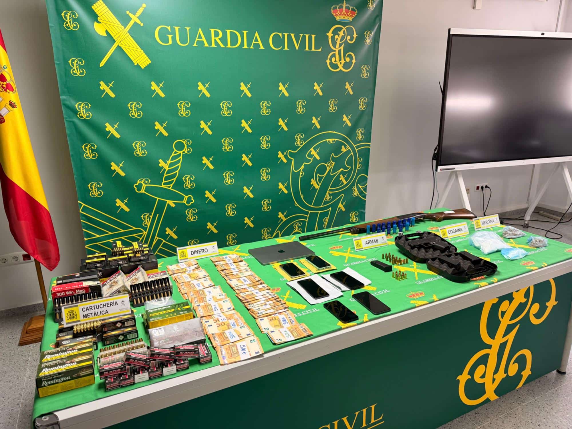 Identificadas 21 personas en Madrid por tráfico ilegal de armas y munición