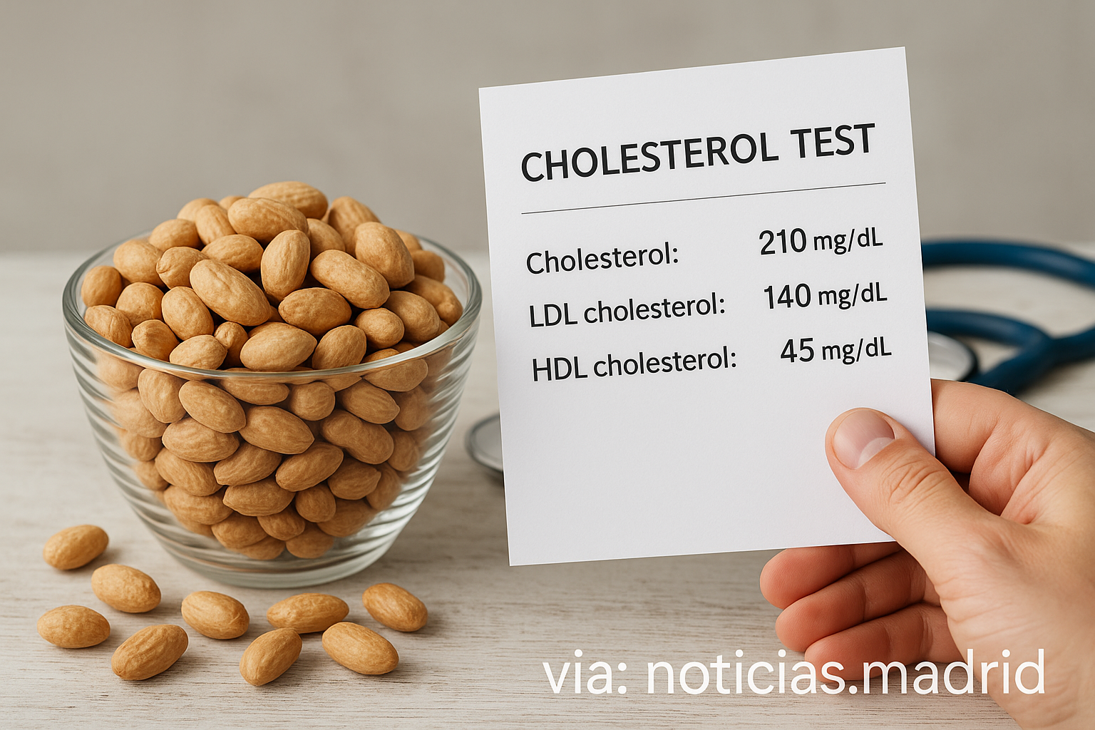 Impacto del consumo de maní en los niveles de colesterol sanguíneo