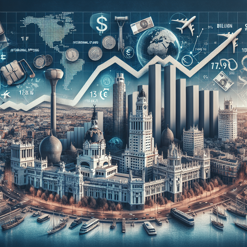 Impacto económico del turismo en Madrid: Se prevé un aumento del 11% en el gasto internacional para 2025, alcanzando 17.896 millones de euros.