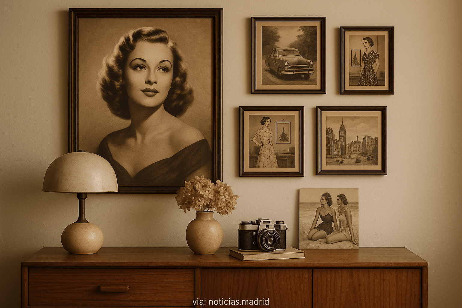Ideas de decoracion con fotos vintage e imagenes retro