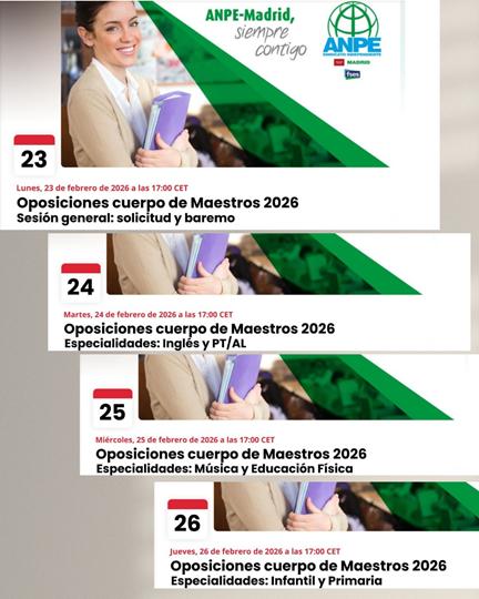 Jornadas Informativas 2026: Claves para Acceder a la Función Pública Docente
